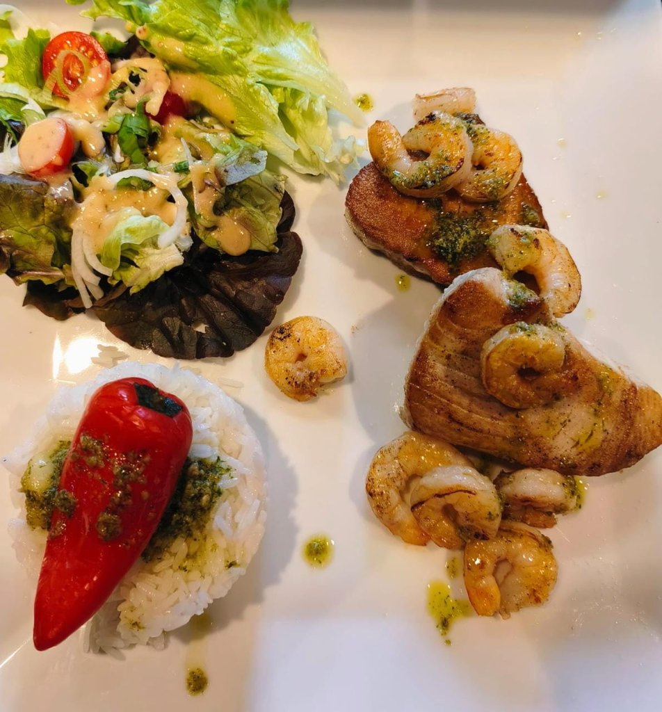 Steak de Thon / Crevettes