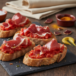 Pan con tomate et jambon de pays