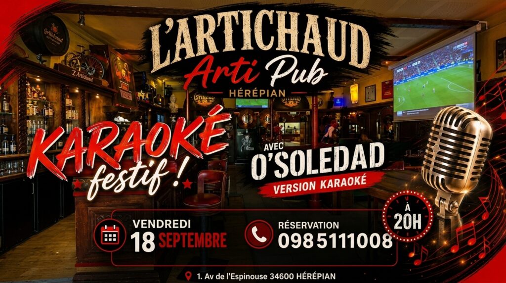Soirée Karaoké festif avec O 'Soledad